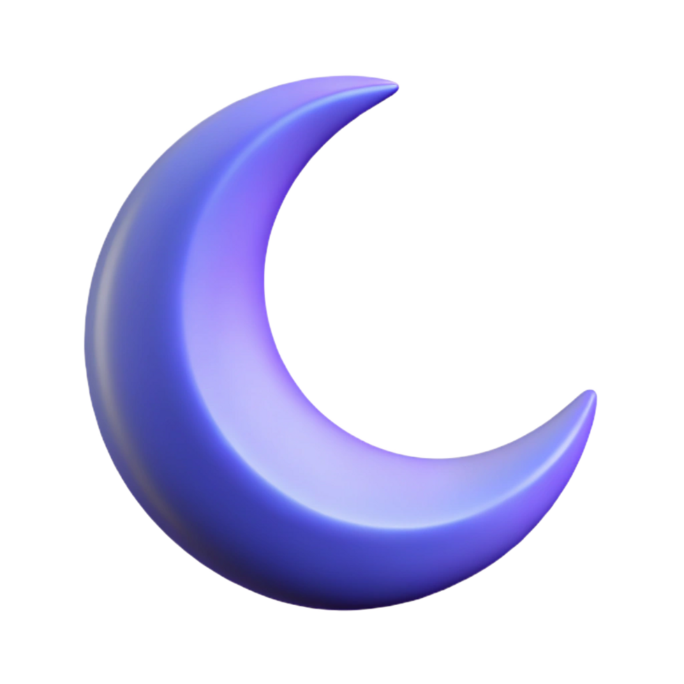 picturesque coastal Crescent moon NO BACKGROUND with Transparent Background. sharp png