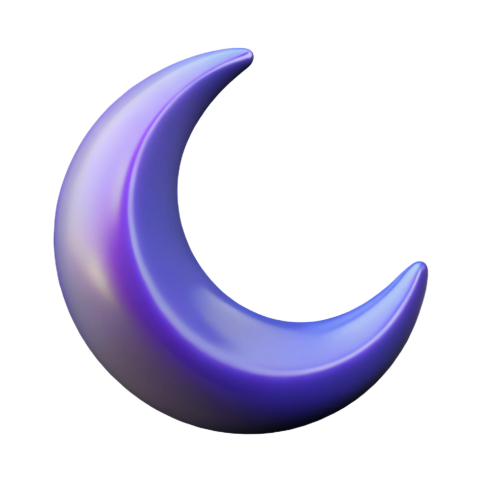 exquisite geometric Crescent moon NO BACKGROUND with Transparent Background. studio quality png