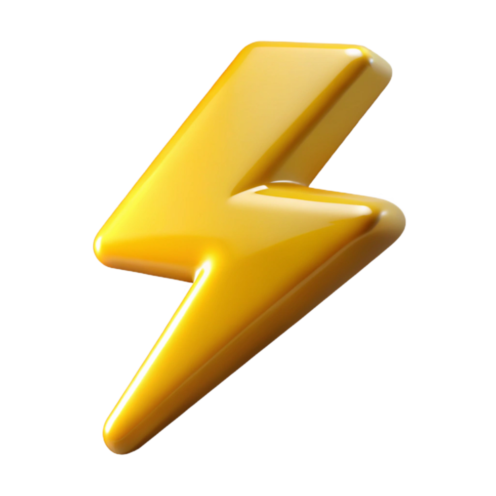 exquisite remarkable Lightning bolt NO BACKGROUND with Transparent Background. png