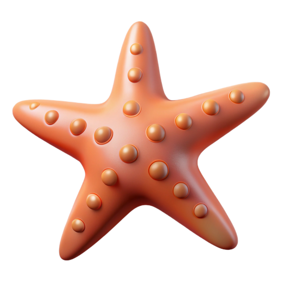 remarkable retro Starfish NO BACKGROUND with Transparent Background. authentic png