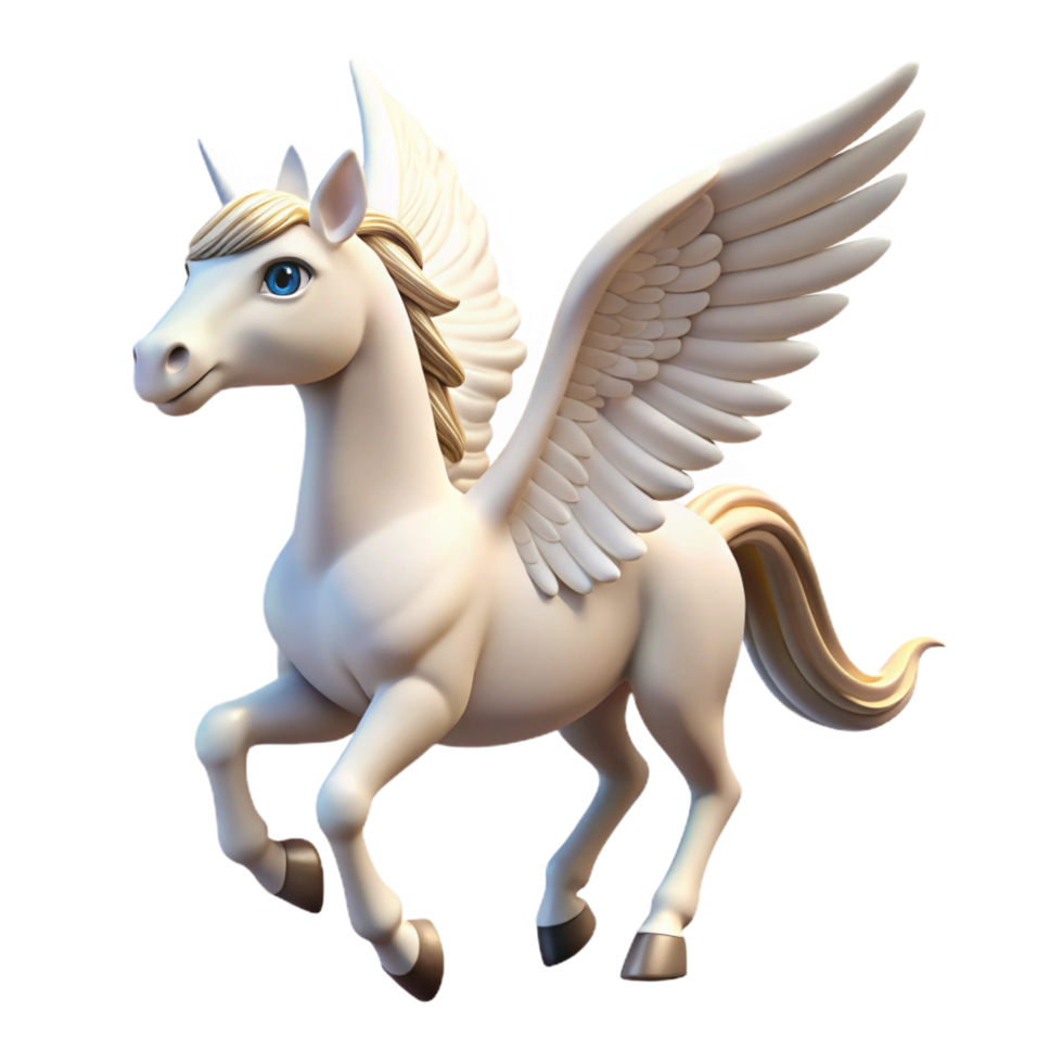 majestic victorian A graceful pegasus, wings spread wide. NO BACKGROUND with Transparent Background. ultra HD png