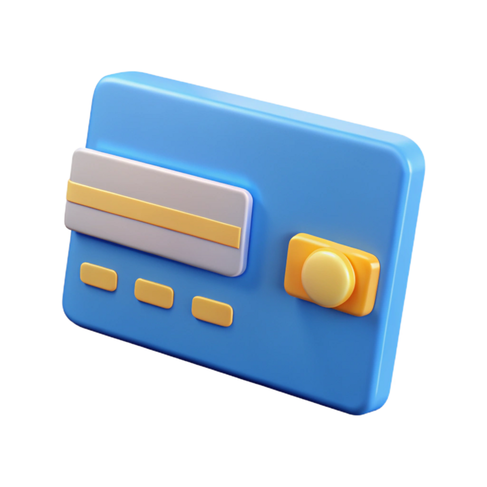 immaculate futuristic A credit card, generic and blank, NO BACKGROUND with Transparent Background. professional png
