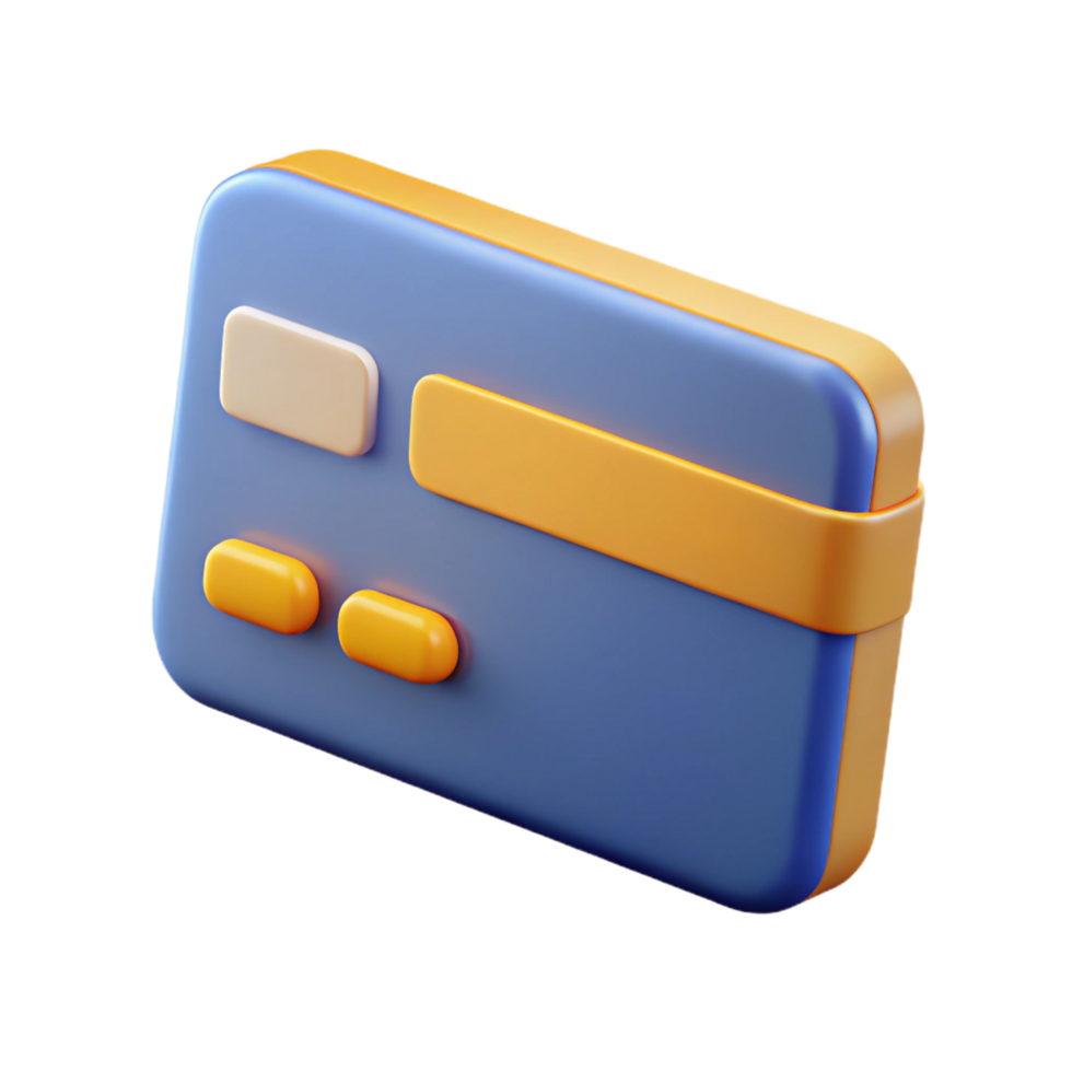 gorgeous notable A credit card, generic and blank, NO BACKGROUND with Transparent Background. png