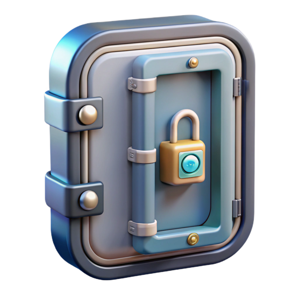 memorable renaissance Spaceship door with locking mechanism and security panel. NO BACKGROUND with Transparent Background. museum quality png