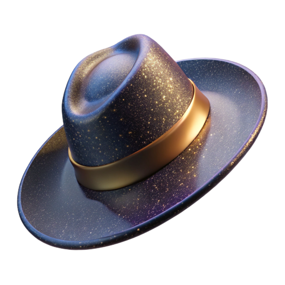 magnificent contemporary Hat with Brim and Shadow Transparent Background professional png