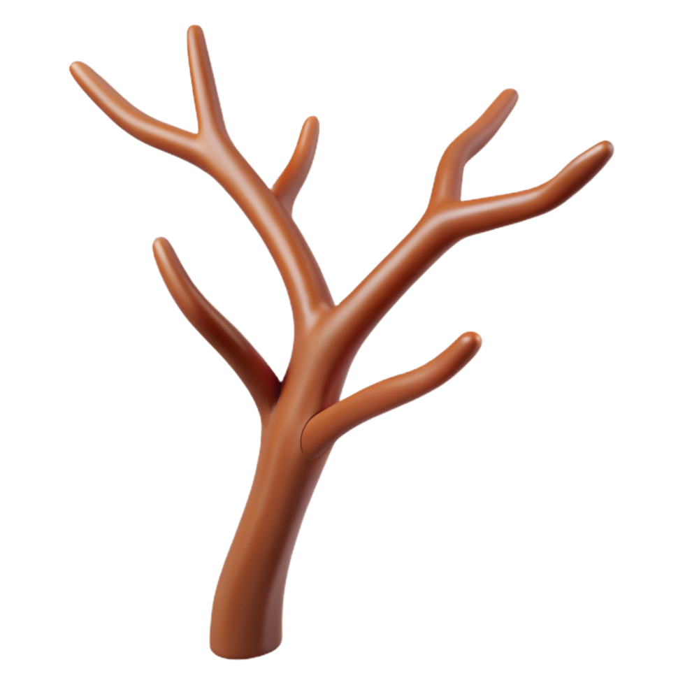 striking dreamy avant-garde Single brown tree branch NO BACKGROUND with Transparent Background. ultra HD png