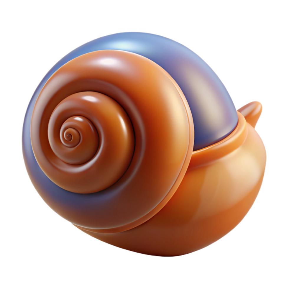 exquisite romantic victorian Single snail shell NO BACKGROUND with Transparent Background. studio quality png