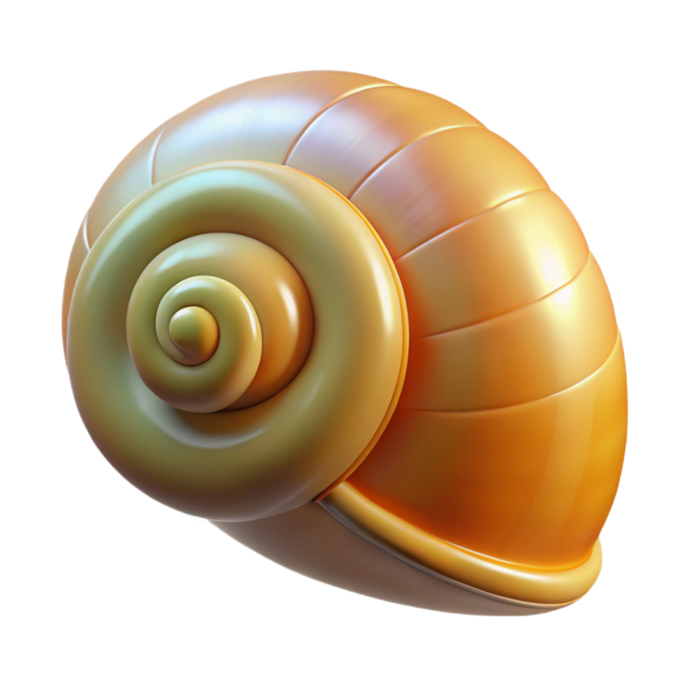 stunning inspired Single snail shell NO BACKGROUND with Transparent Background. png