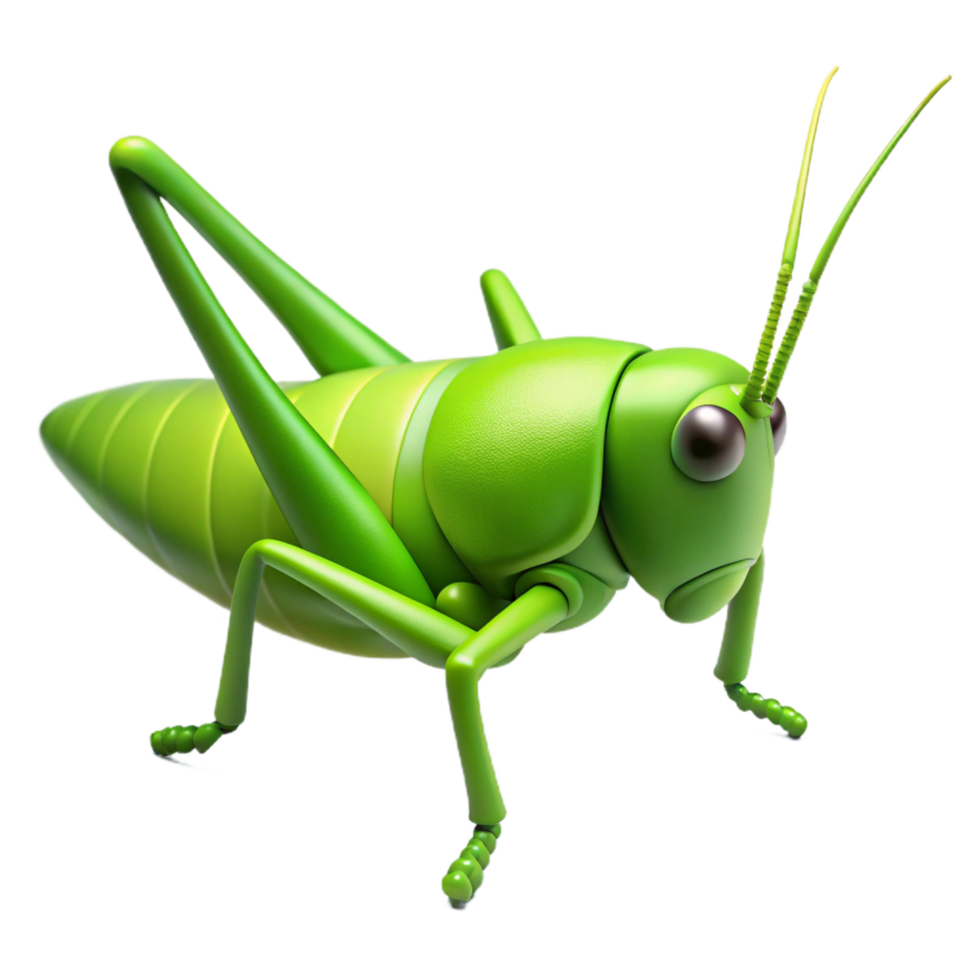 splendid baroque Single grasshopper NO BACKGROUND with Transparent Background. genuine png