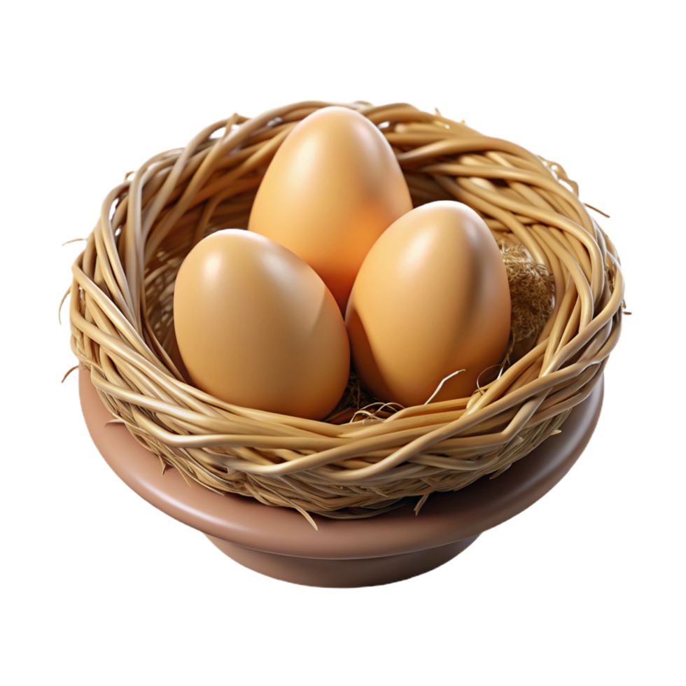 sumptuous bohemian One bird nest NO BACKGROUND with Transparent Background. artisan png