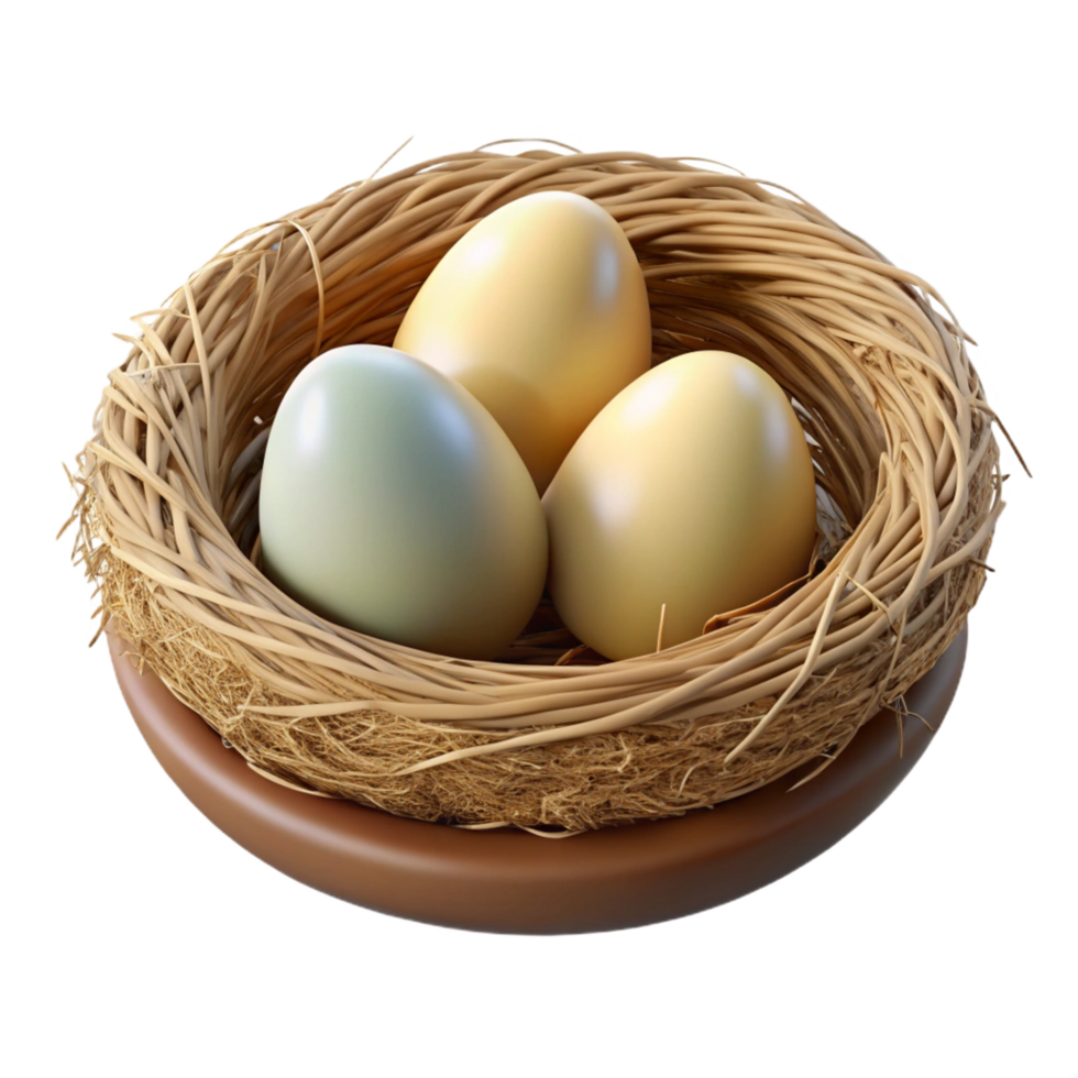 picturesque organic One bird nest NO BACKGROUND with Transparent Background. authentic png