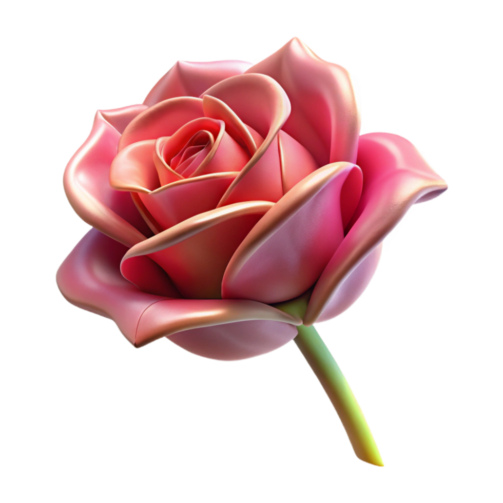 radiant passionate avant-garde One wilted rose NO BACKGROUND with Transparent Background. high quality png