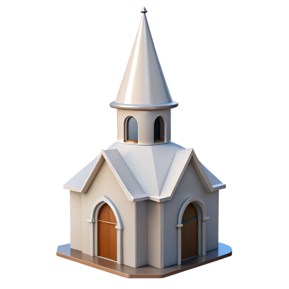 sumptuous celebrated Church steeple, pointed, white, NO BACKGROUND with Transparent Background. png