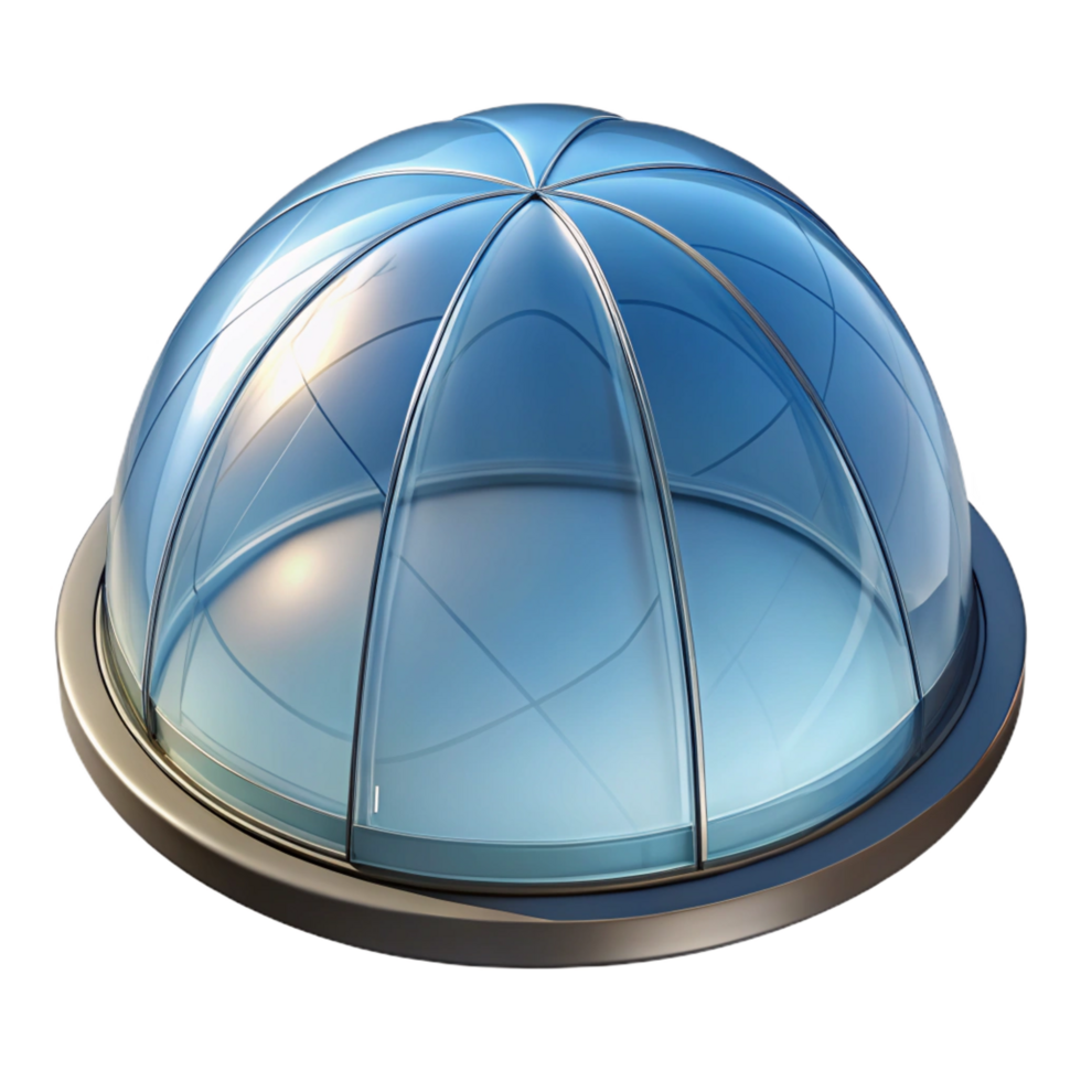 spectacular playful tropical Skylight, dome shaped, glass, NO BACKGROUND with Transparent Background. top-tier png