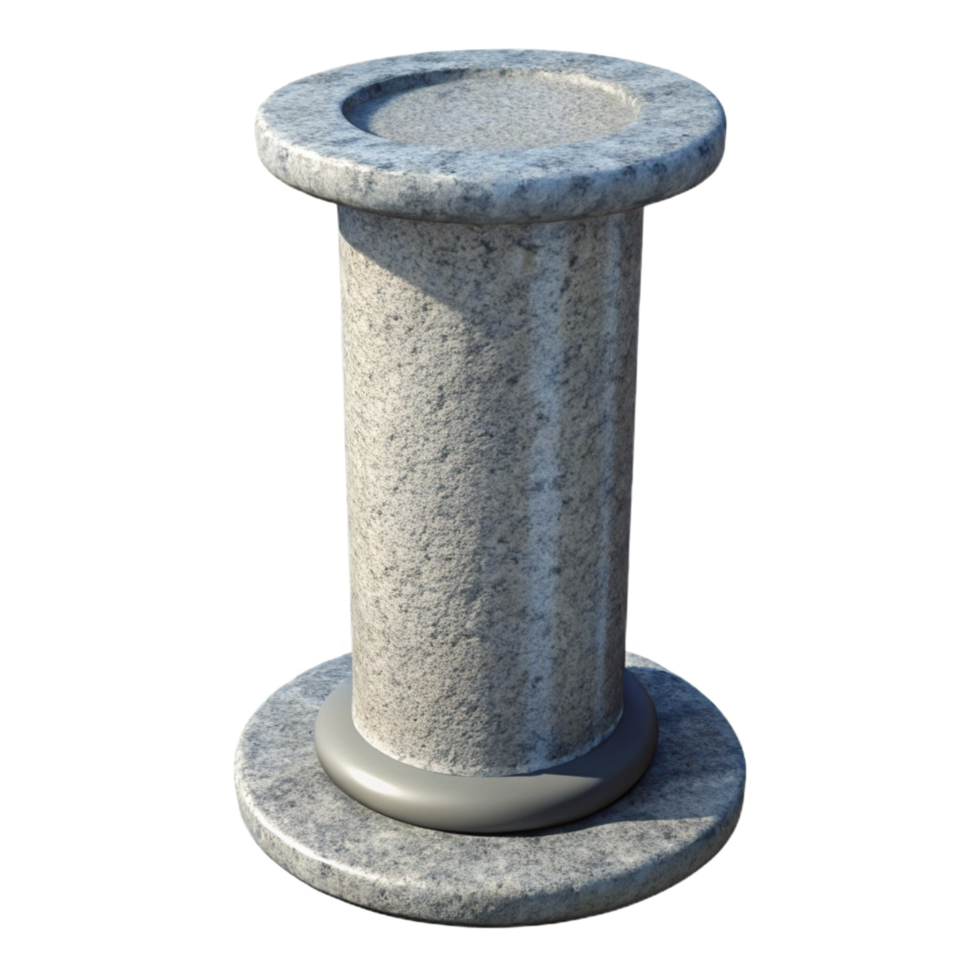 splendid dreamy elegant Concrete pillar, reinforced, textured, NO BACKGROUND with Transparent Background. sharp png