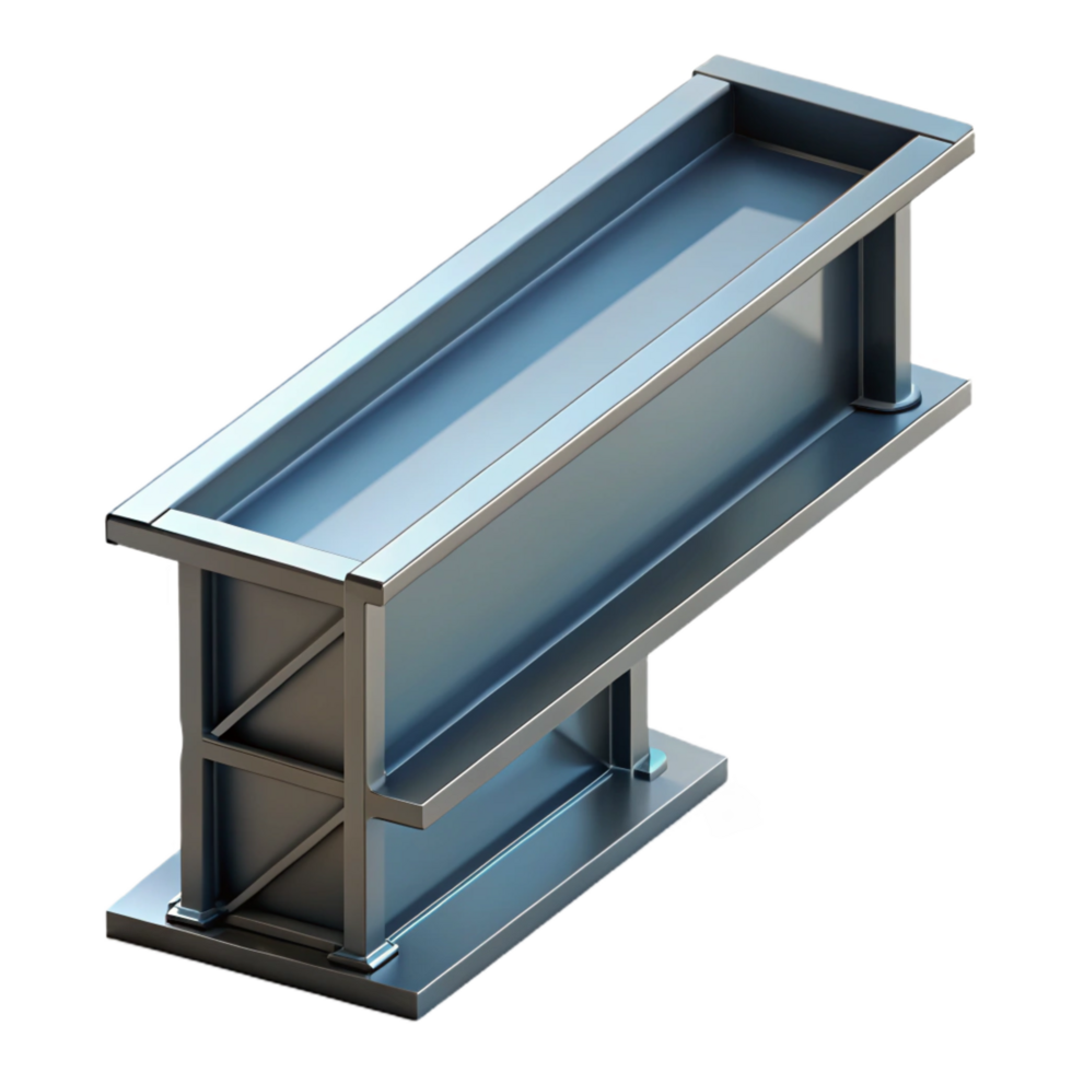 hypnotic baroque Steel beam, I-beam, structural, NO BACKGROUND with Transparent Background. perfect clarity png