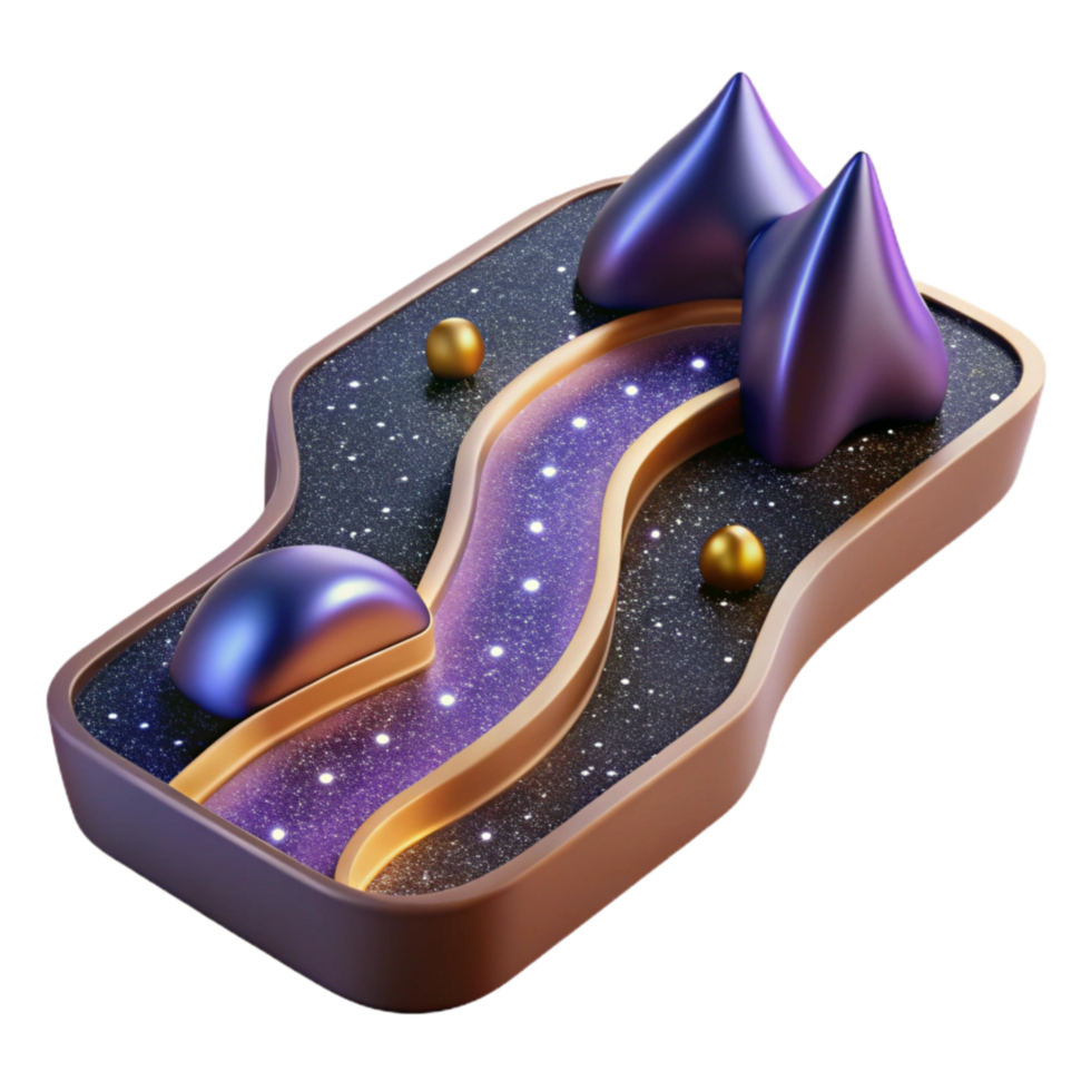 extraordinary contemporary Isometric View of a 3d City Block Isolated on Transparent Background detailed png