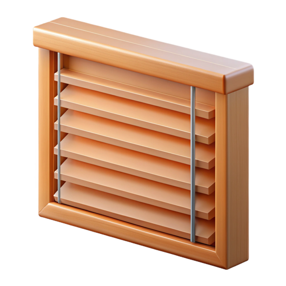 sought-after art deco Window blinds, Venetian, closed, NO BACKGROUND with Transparent Background. ultra HD png