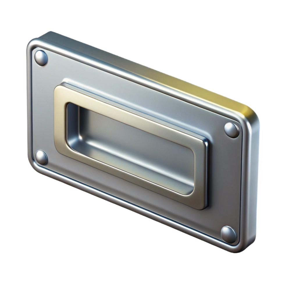 immaculate coastal Mail slot, metal, rectangular, NO BACKGROUND with Transparent Background. exclusive png