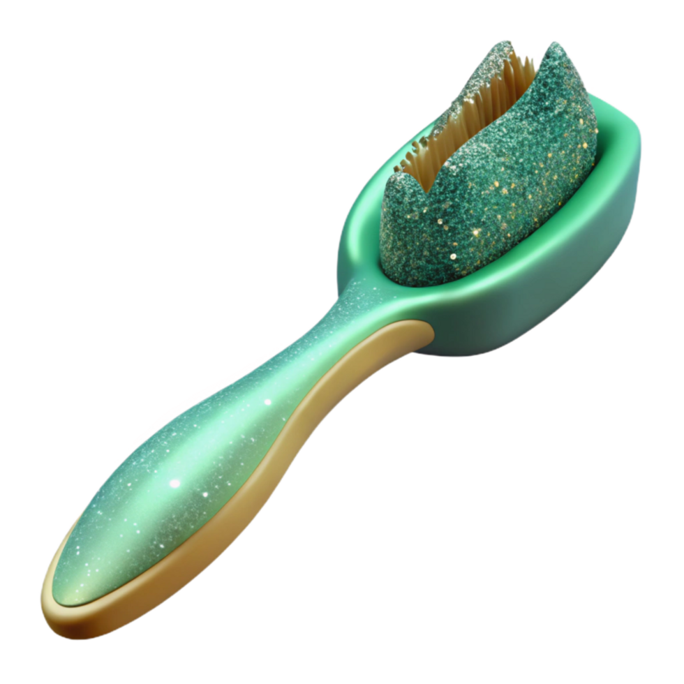 elegant creative Mint Green Toothbrush Cutout premium png