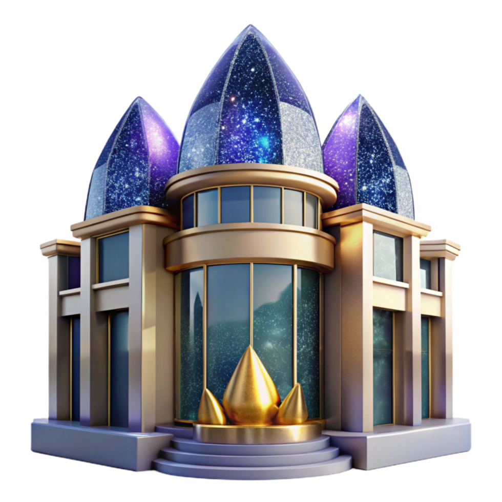 stunning traditional Modern Building Front View Isolated exclusive png
