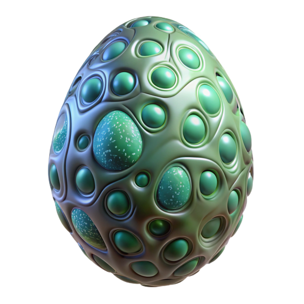 energetic hypnotic Alien egg, bioluminescent, textured surface, organic patterns, strange shape NO BACKGROUND with Transparent Background. artisan png