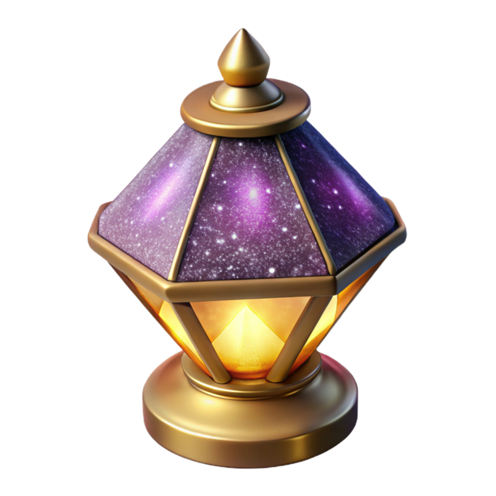 vibrant contemporary Modern Lamp Isometric View Isolated Element high resolution png