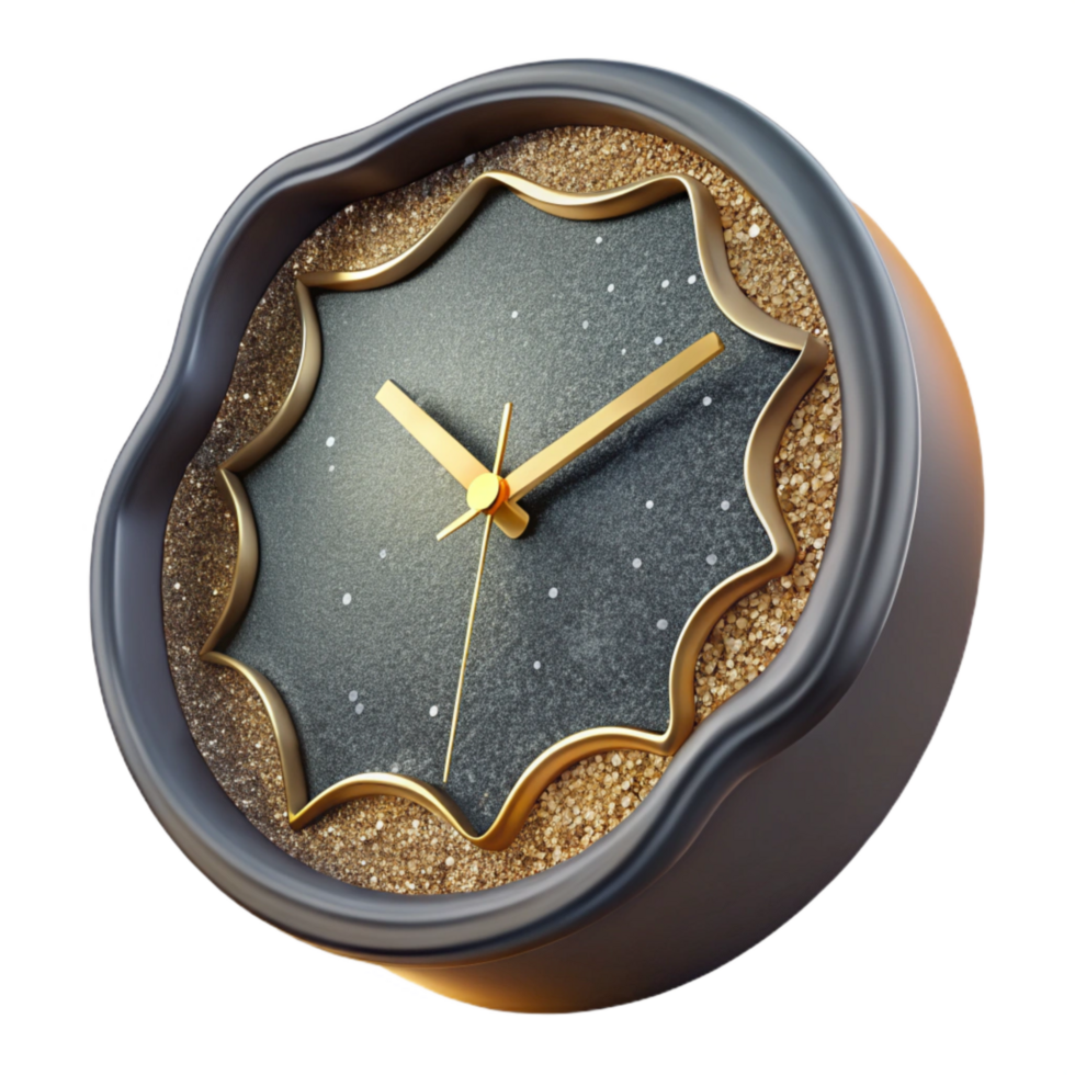 serene modern Modern Wall Clock Minimalist Design Isolated original png