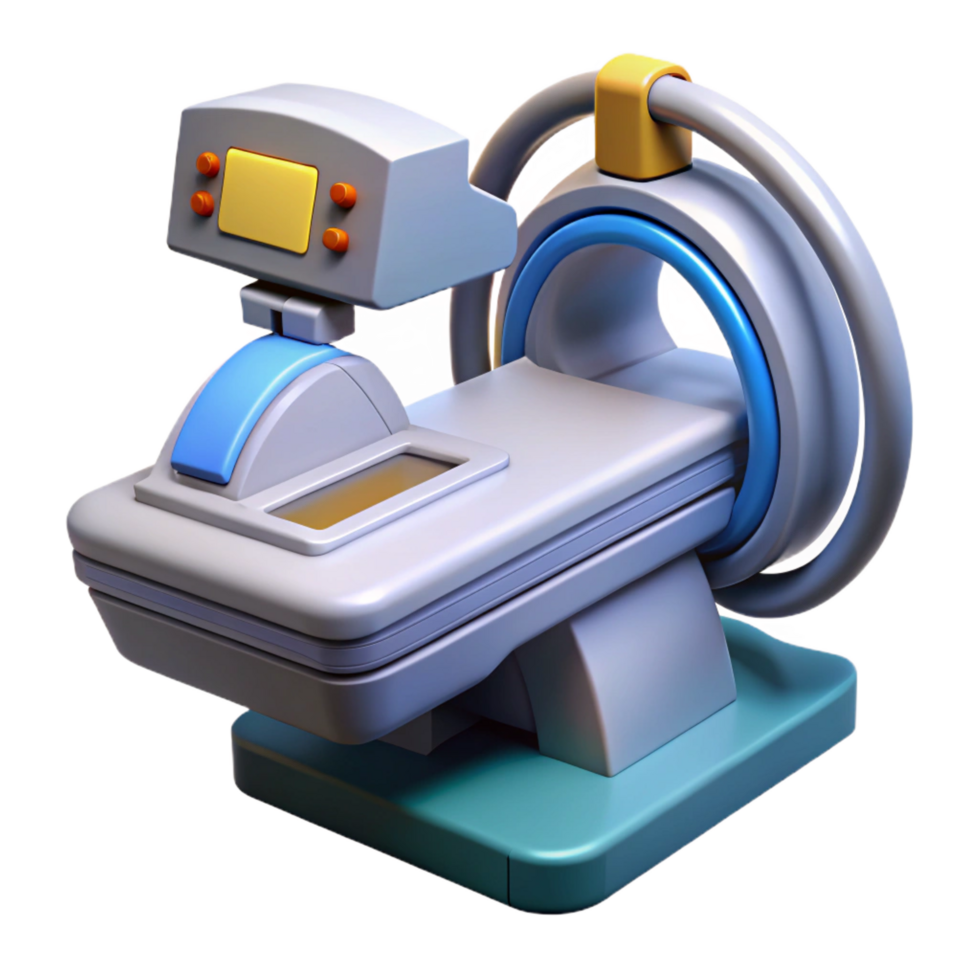 immaculate tranquil tropical Advanced medical scanner with multiple probes and displays. NO BACKGROUND with Transparent Background. original png