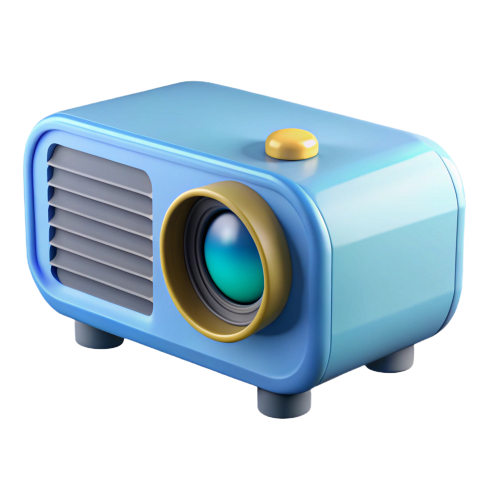 picturesque reflective renaissance A projector, presentation device. NO BACKGROUND with Transparent Background. authentic png