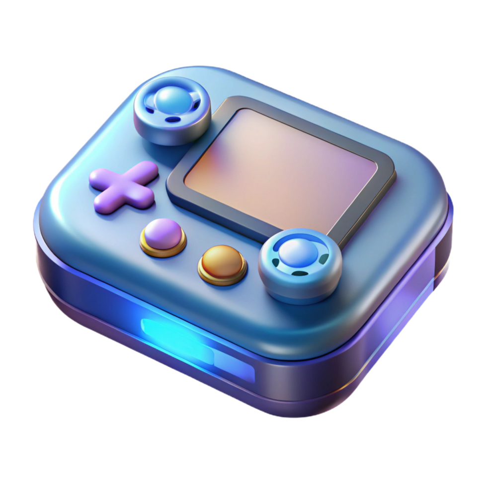 magnificent dreamy mid-century A game console, modern design. NO BACKGROUND with Transparent Background. genuine png