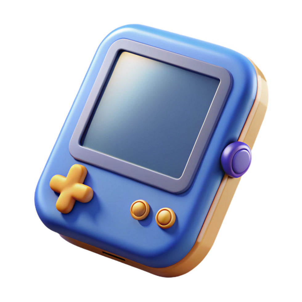 fascinating art deco A portable game console, handheld device. NO BACKGROUND with Transparent Background. luxury png