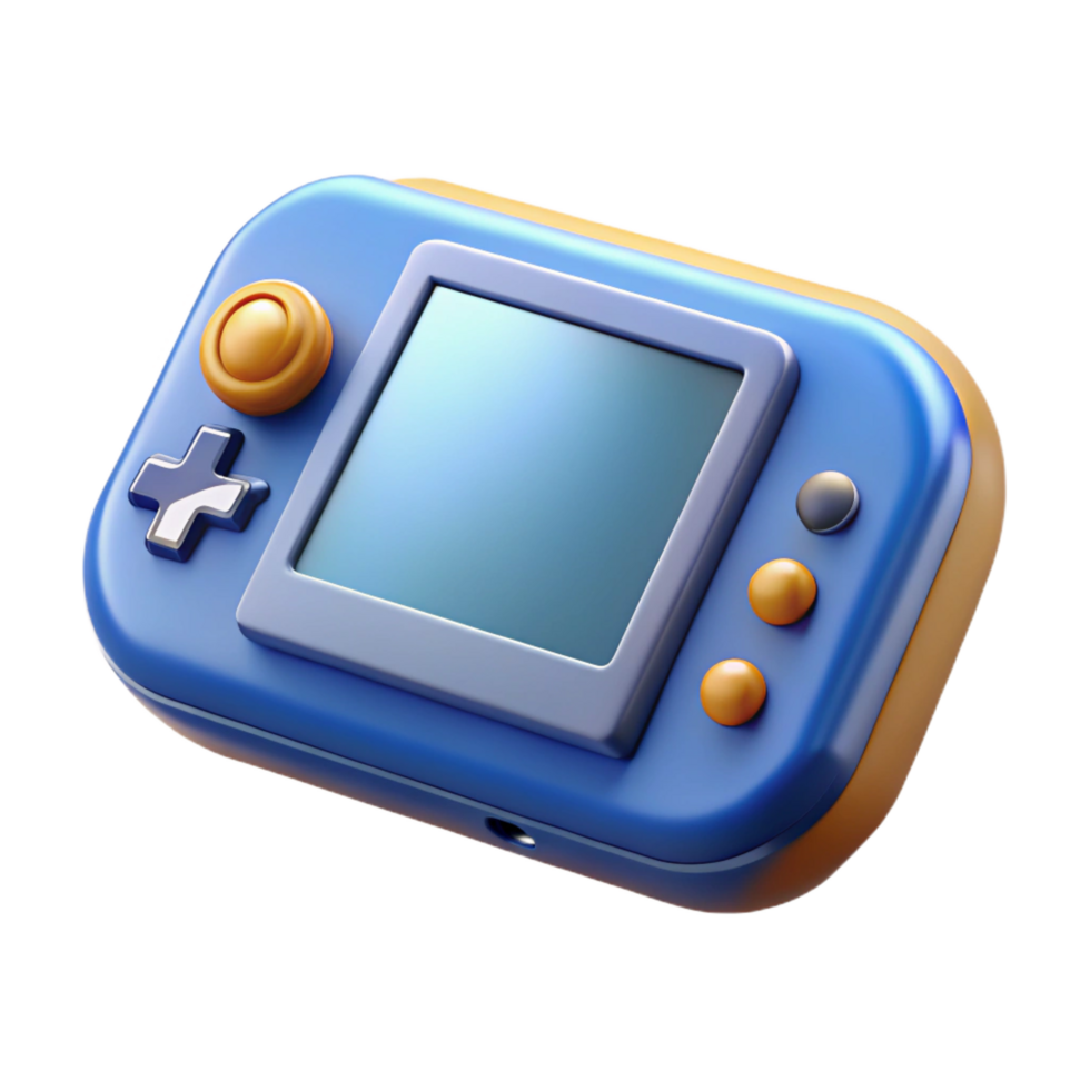 ethereal splendid A portable game console, handheld device. NO BACKGROUND with Transparent Background. museum quality png