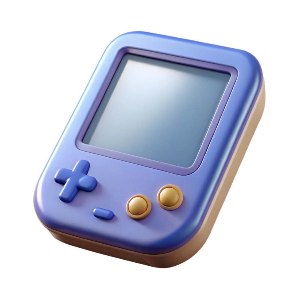 iconic abstract A portable game console, handheld device. NO BACKGROUND with Transparent Background. premium png