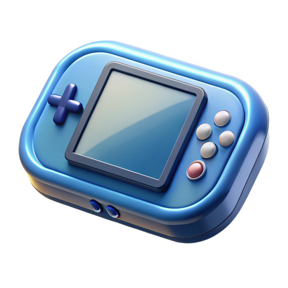dynamic striking A portable game console, handheld device. NO BACKGROUND with Transparent Background. fine detail png