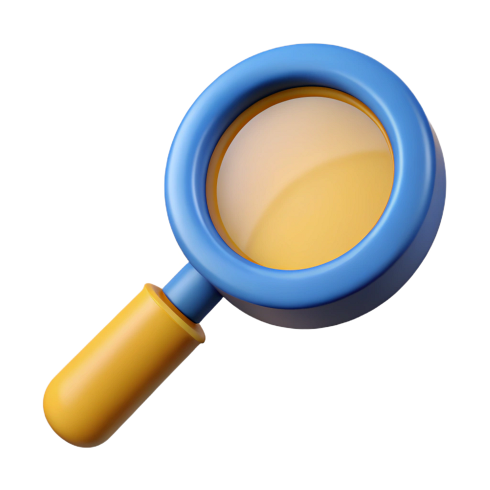 dazzling dramatic baroque A magnifying glass, classic design. NO BACKGROUND with Transparent Background. premium png