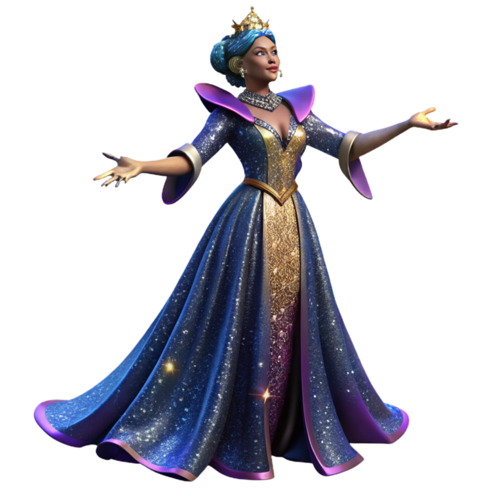vibrant rustic Opera Singer Isolated with Dramatic Pose and Elegant Gown png