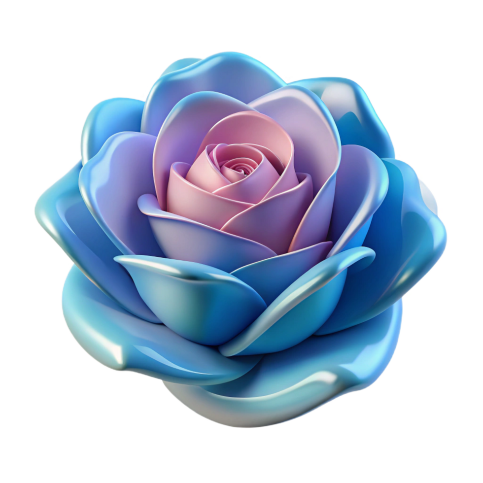 exquisite bohemian A single, blooming rose made of abstract shapes. NO BACKGROUND with Transparent Background. authentic png