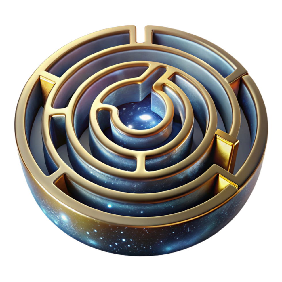 stunning rustic Optical Maze Illusion Labyrinth Design Transparent exclusive png