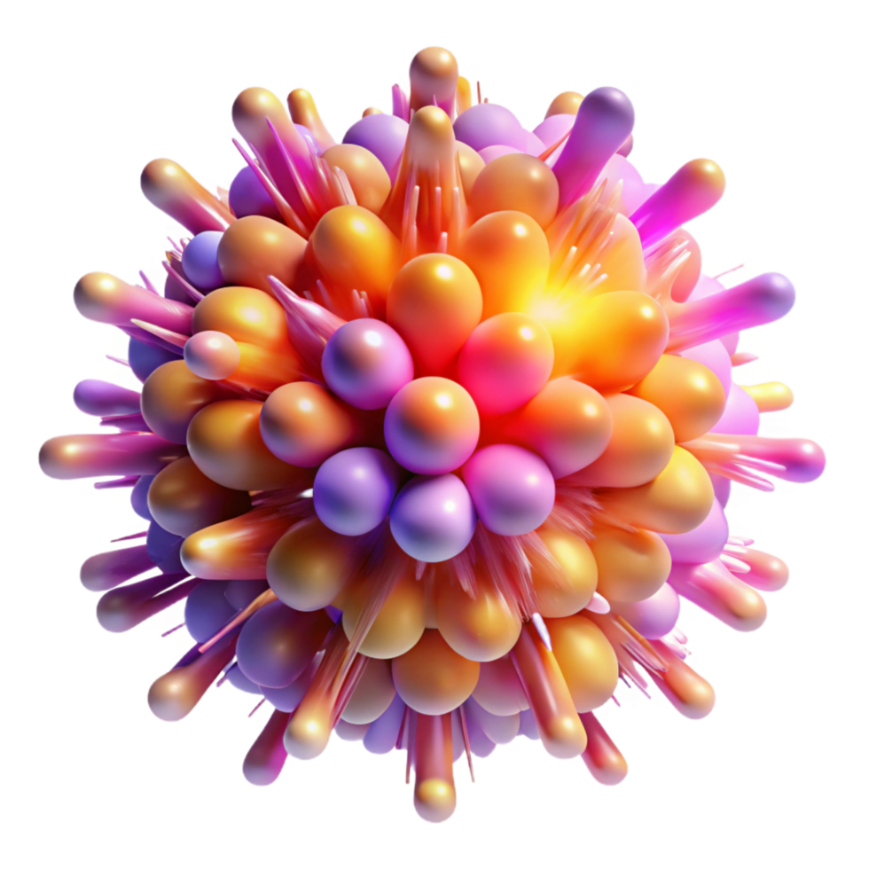 iconic urban A dynamic, exploding supernova of colorful particles. NO BACKGROUND with Transparent Background. sharp png