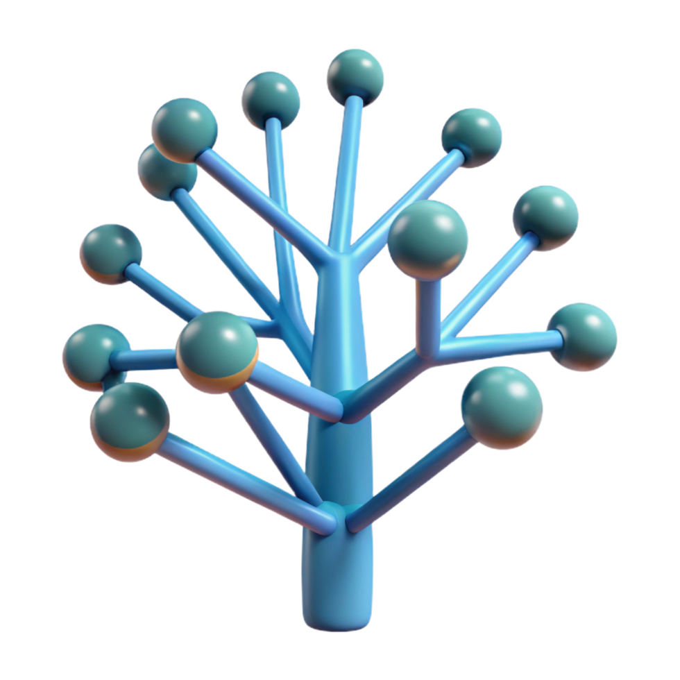 radiant acclaimed A single, stylized tree made of interconnected lines. NO BACKGROUND with Transparent Background. png