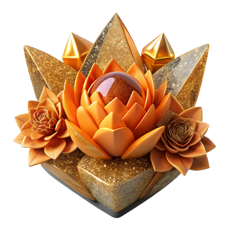 impressive classic Orange Dried Flower Arrangement Transparent Background original png