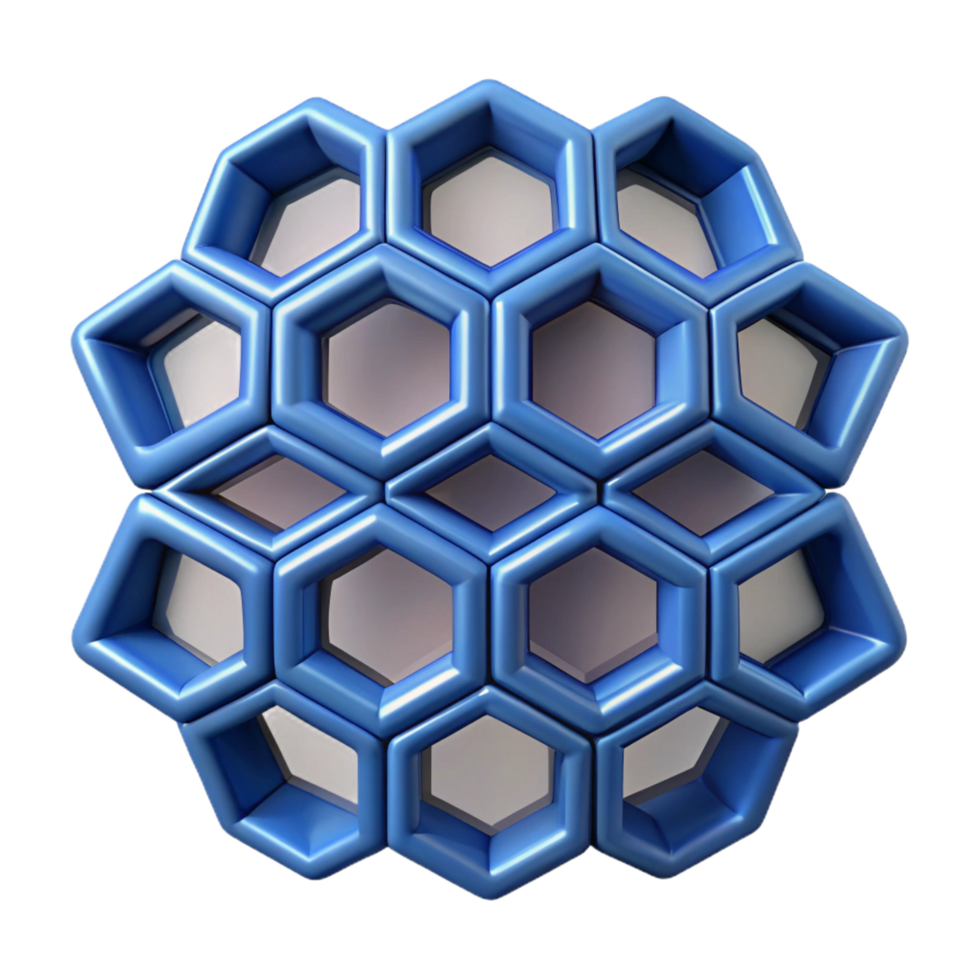 radiant distinguished A complex, geometric pattern resembling a honeycomb. NO BACKGROUND with Transparent Background. png