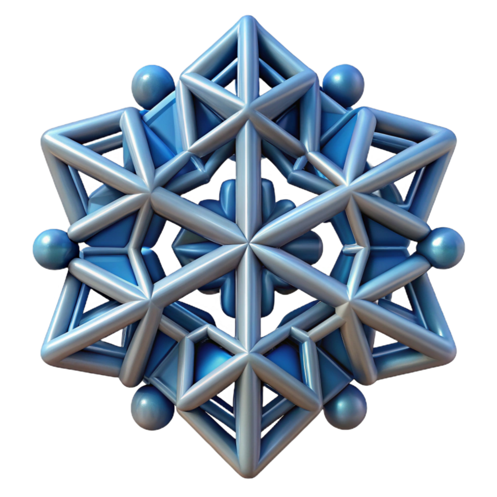 captivating intense elegant A complex, geometric pattern resembling a snowflake. NO BACKGROUND with Transparent Background. high resolution png