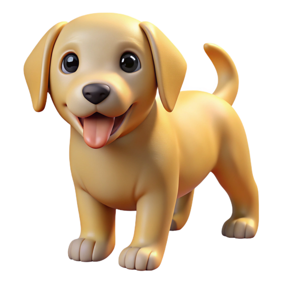 impressive nordic A playful golden retriever puppy, NO BACKGROUND with Transparent Background. precision png