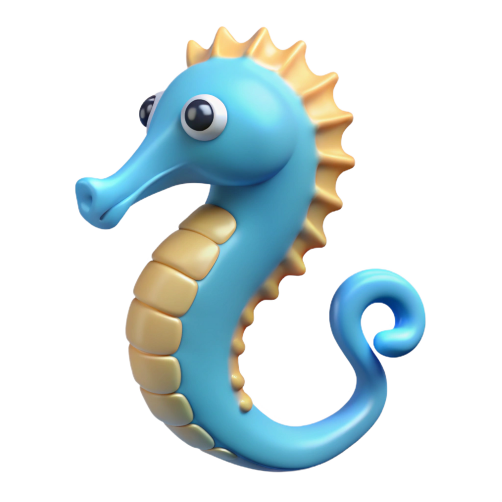acclaimed urban A seahorse, NO BACKGROUND with Transparent Background. top-tier png