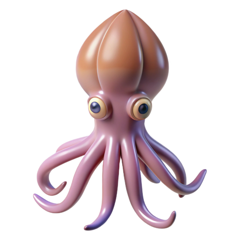 impressive signature A squid, NO BACKGROUND with Transparent Background. png