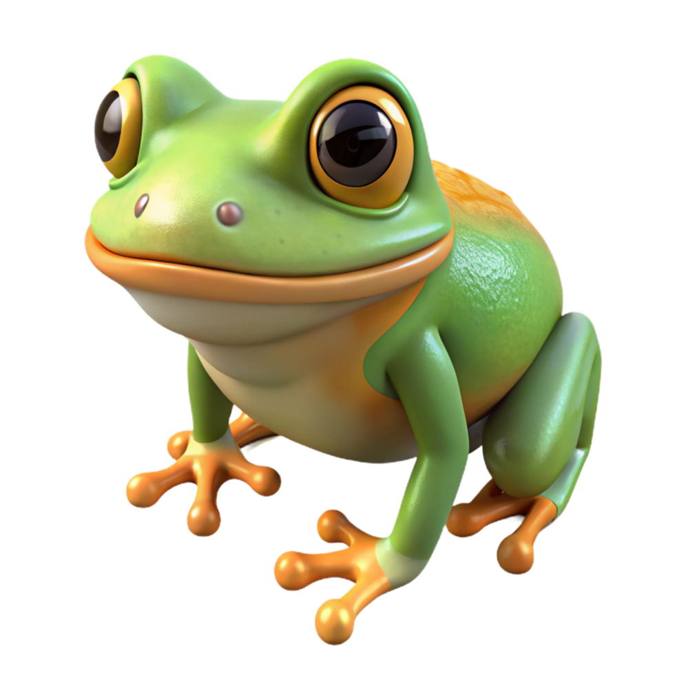 splendid timeless A frog, NO BACKGROUND with Transparent Background. png