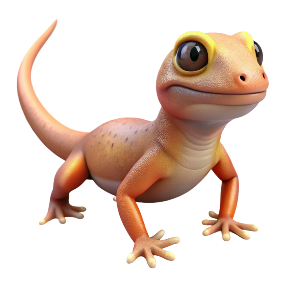 pristine coastal A lizard, NO BACKGROUND with Transparent Background. handcrafted png