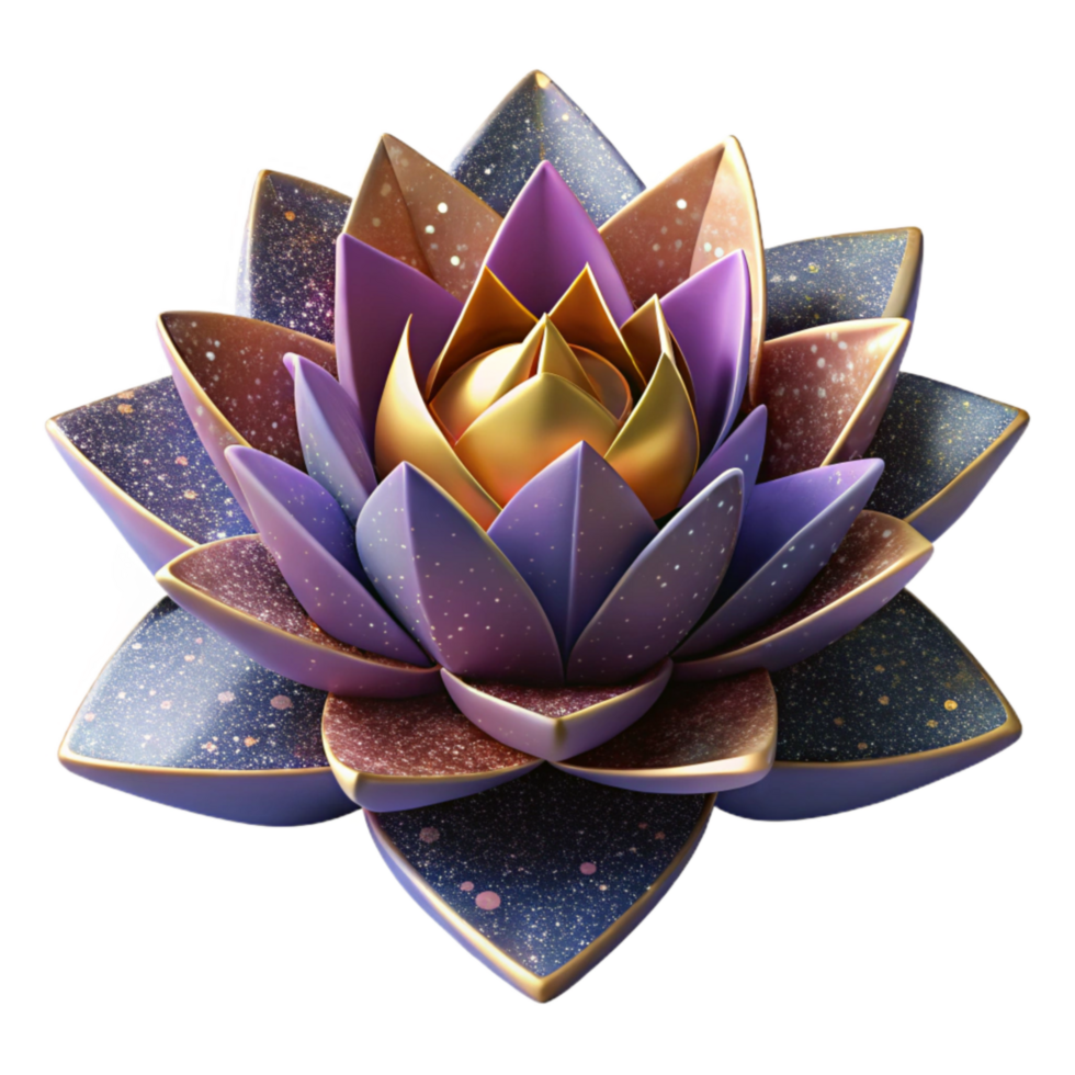vibrant vintage Origami Flower Delicate Petals Cutout Transparent Background high quality png